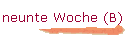 neunte Woche (B)